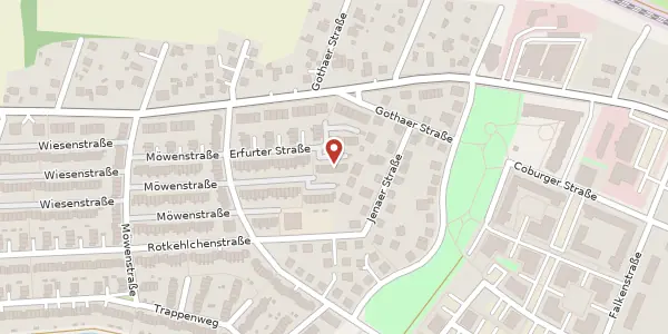 Karte der Umgebung von Erfurter Straße 29, 14612 Falkensee