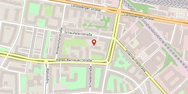 Karte der Umgebung von Schäufeleinstr. 5, 80687 München