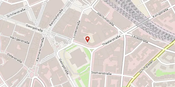 Karte der Umgebung von Rathenaustraße 9-11, 30159 Hannover