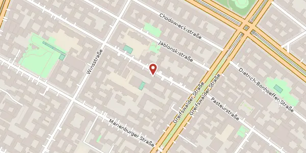 Karte der Umgebung von Christburger Straße 17, 10405 Berlin