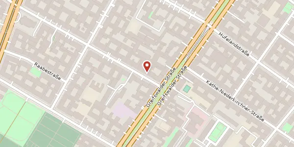 Karte der Umgebung von Immanuelkirchstraße 20, 10405 Berlin