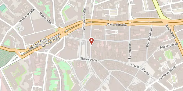 Karte der Umgebung von Kasernenstr. 14, 53111 Bonn