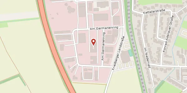 Karte der Umgebung von Am Germanenring 3, 63486 Bruchköbel