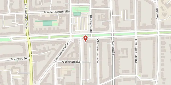 Karte der Umgebung von Wilhelmshavener Straße 28, 24105 Kiel
