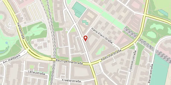 Karte der Umgebung von Pfeuferstr. 7, 81373 München