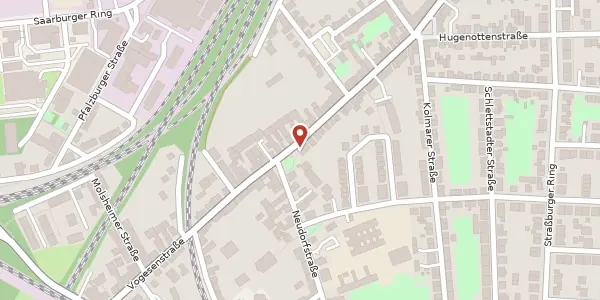 Karte der Umgebung von Vogesenstraße 54, 68229 Mannheim