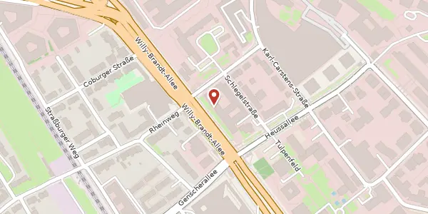 Karte der Umgebung von Willy-Brandt-Allee 11, 53113 Bonn