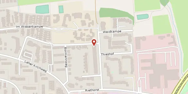 Karte der Umgebung von Weidkampshaide 15, 30659 Hannover