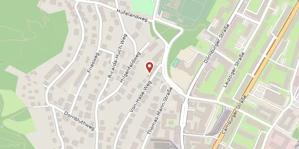 Karte der Umgebung von Von-Hase-Weg 36, 07743 Jena