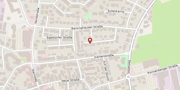 Karte der Umgebung von Benther Straße 14, 30989 Gehrden