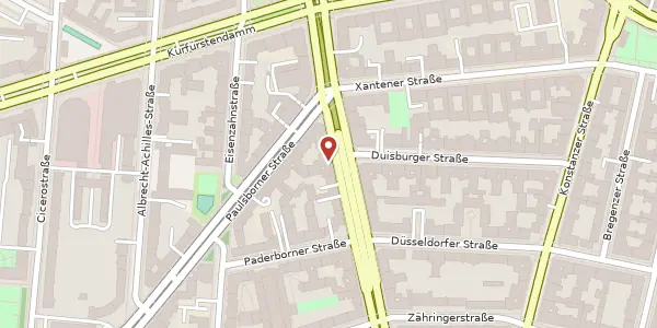 Karte der Umgebung von Brandenburgische Straße 38, 10707 Berlin