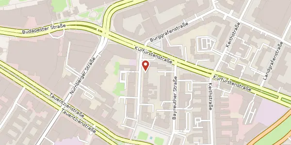 Karte der Umgebung von Ansbacher Straße 5, 10787 Berlin