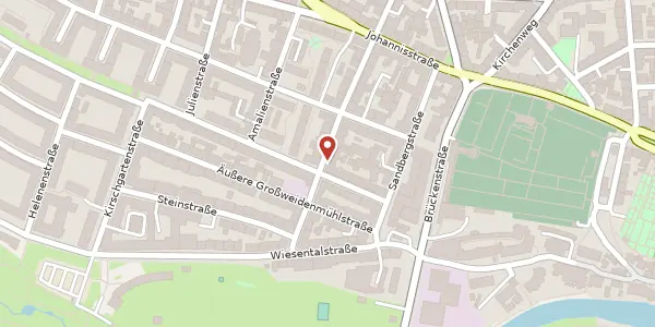 Karte der Umgebung von Helmstraße 14, 90419 Nürnberg
