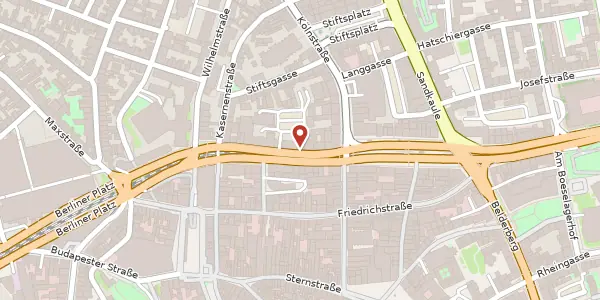 Karte der Umgebung von Oxfordstraße 8, 53111 Bonn