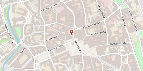 Karte der Umgebung von Marktplatz 18, 06108 Halle (Saale)