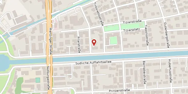 Karte der Umgebung von Nördl. Auffahrtsallee 60, 80638 München