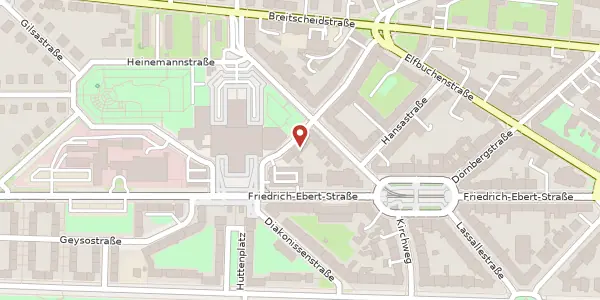 Karte der Umgebung von Kattenstraße 8, 34119 Kassel