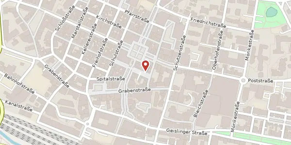 Karte der Umgebung von Lange Straße 3, 73033 Göppingen