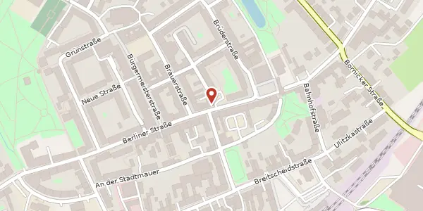 Karte der Umgebung von Berliner Straße 16, 16321 Bernau
