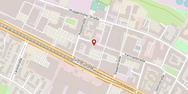 Karte der Umgebung von Fürther Str. 224, 90429 Nürnberg