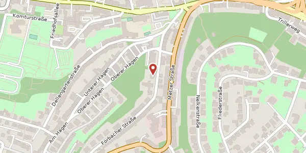 Karte der Umgebung von Forbacher Straße 10 a, 66117 Saarbrücken