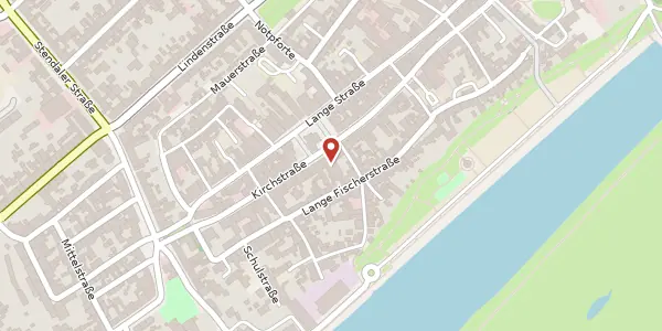 Karte der Umgebung von Kirchstraße 14, 39590 Tangermünde