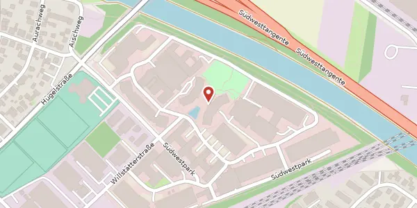 Karte der Umgebung von Südwestpark 15, 90449 Nürnberg