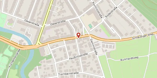 Karte der Umgebung von Rödelstraße 13, 04229 Leipzig