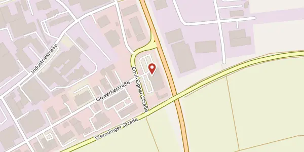 Karte der Umgebung von Gewerbestr. 25, 86720 Nördlingen