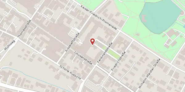 Karte der Umgebung von Ferdinandstr. 18, 61348 Bad Homburg