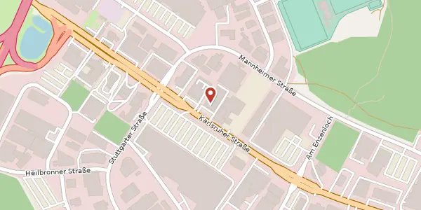 Karte der Umgebung von Karlsruher Straße 34, 75179 Pforzheim