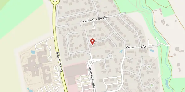 Karte der Umgebung von Würzburger Straße 37, 99510 Apolda