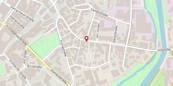 Karte der Umgebung von Innstr. 24, 83022 Rosenheim
