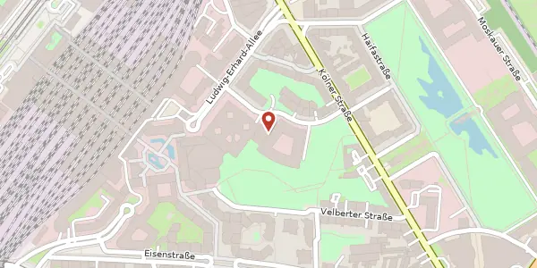Karte der Umgebung von Ludwig-Erhard-Allee 20, 40227 Düsseldorf