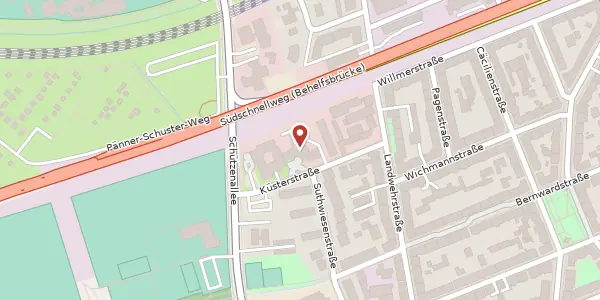 Karte der Umgebung von Küsterstraße 8, 30519 Hannover