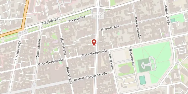 Karte der Umgebung von Friedrich-Ebert-Straße 91, 14467 Potsdam