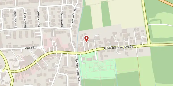 Karte der Umgebung von Hildesheimer Straße 98 b, 38159 Vechelde