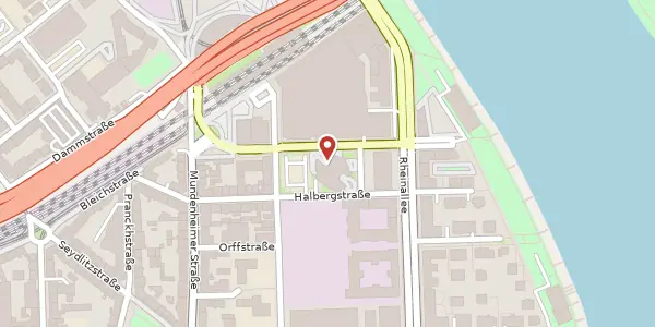 Karte der Umgebung von Yorckstraße 1, 67061 Ludwigshafen am Rhein