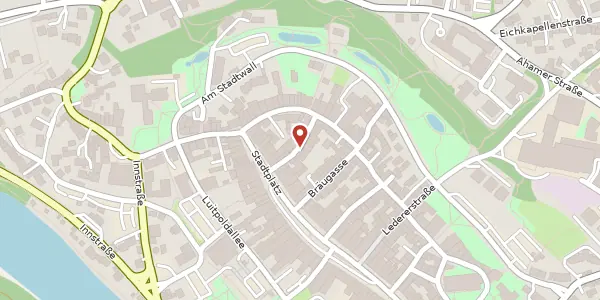 Karte der Umgebung von Huterergasse 4, 84453 Mühldorf