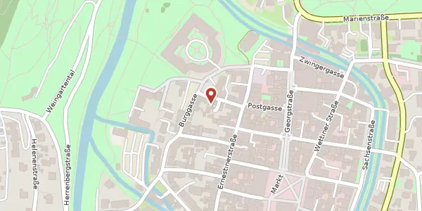Karte der Umgebung von Schloßgasse 6, 98617 Meiningen