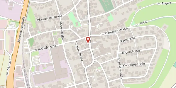 Karte der Umgebung von Tübinger Straße 6, 71088 Holzgerlingen