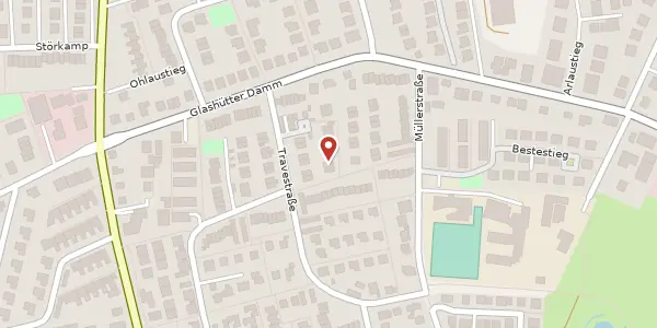Karte der Umgebung von Schwentinestraße 59 a, 22851 Norderstedt