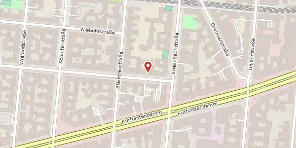 Karte der Umgebung von Mommsenstraße 2, 10629 Berlin