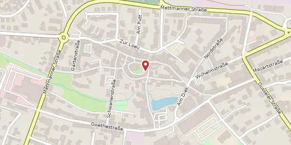 Karte der Umgebung von Kirchplatz 6, 42489 Wülfrath