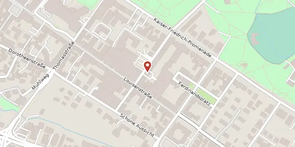 Karte der Umgebung von Kisseleffstr. 3, 61348 Bad Homburg
