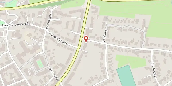 Karte der Umgebung von Bismarckstraße 102, 24943 Flensburg