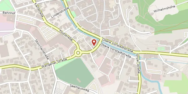 Karte der Umgebung von Wangener Straße 10, 88299 Leutkirch