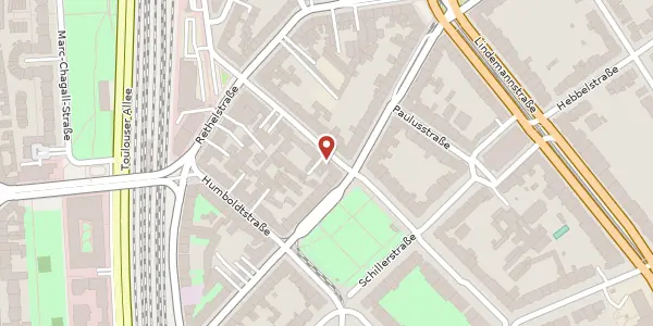 Karte der Umgebung von Achenbachstr. 134, 40237 Düsseldorf