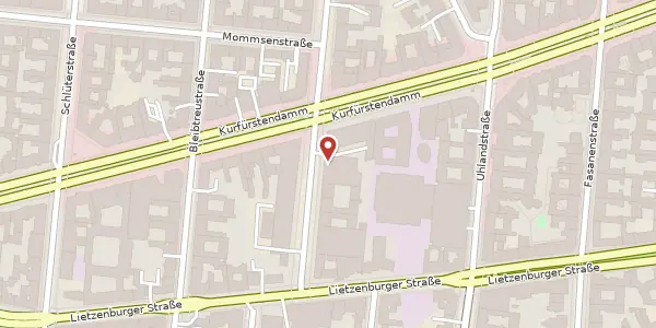 Karte der Umgebung von Knesebeckstraße 63, 10719 Berlin