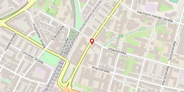 Karte der Umgebung von Stefan Meier Straße 8, Büro 02.018, 79104 Freiburg